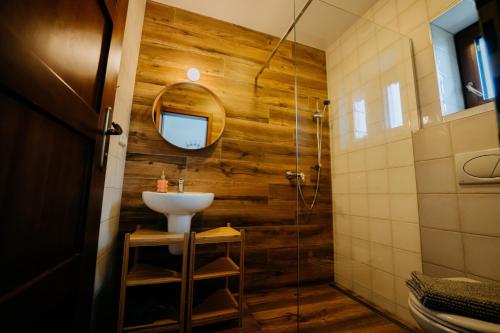 Phòng tắm tại Chata Kvilda