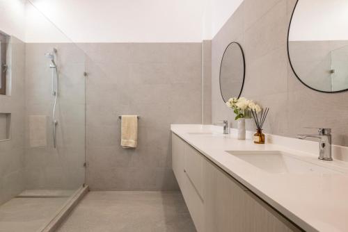 Koupelna v ubytování Casona Pirque