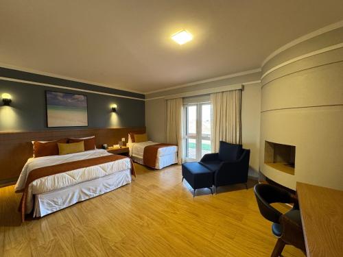 Postel nebo postele na pokoji v ubytování Ecoblue Resort Avaré