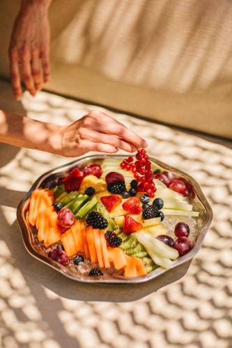 Eten bij of ergens in de buurt van het hotel

