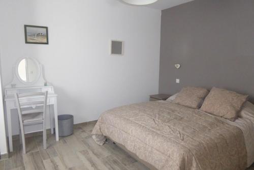 Postel nebo postele na pokoji v ubytování Le Ch'ti Casot