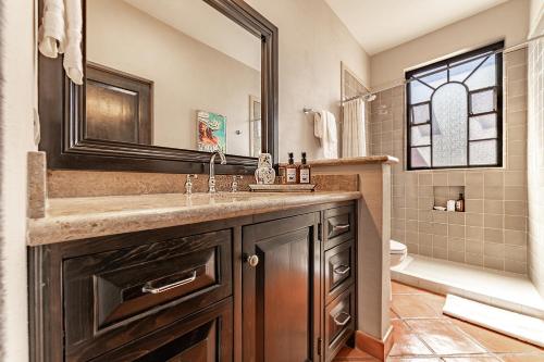 Koupelna v ubytování CASA GOLDY