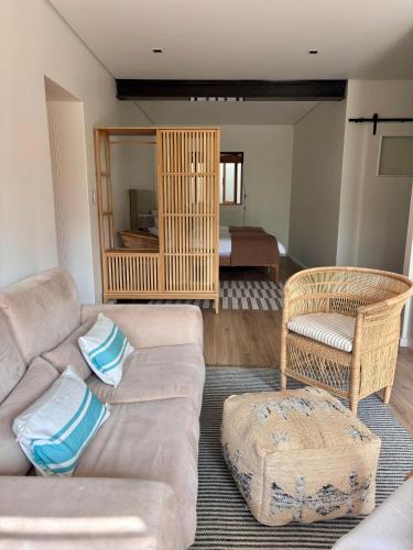 Et opholdsområde på The Spot - Beach Apartment close to town