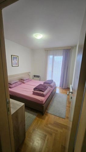 a bedroom with a large bed in a room at Vera Solaris in Vrnjci