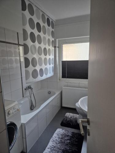 Koupelna v ubytování Pfälzer Wald Apartment