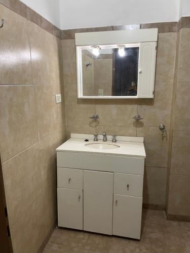 Et badeværelse på Habitación Individual