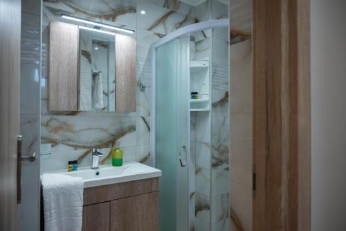 Et badeværelse på Toulas House