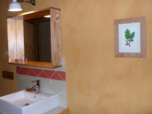 Koupelna v ubytování Casa da Ti Cura