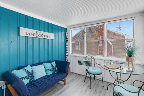 Χώρος καθιστικού στο Blue Chill