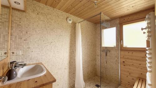 Et badeværelse på Chalets à Saint Jean d'Aulps - Chalet Mont D'Evian MAE-4041