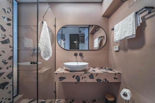 Koupelna v ubytování Soor