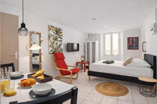 Studio plage et palais Cannes meynadier 1