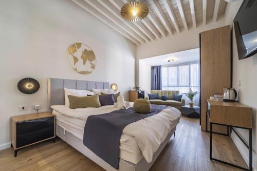 Postel nebo postele na pokoji v ubytování Soor