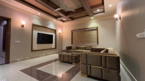 TV a/nebo společenská místnost v ubytování Lux home