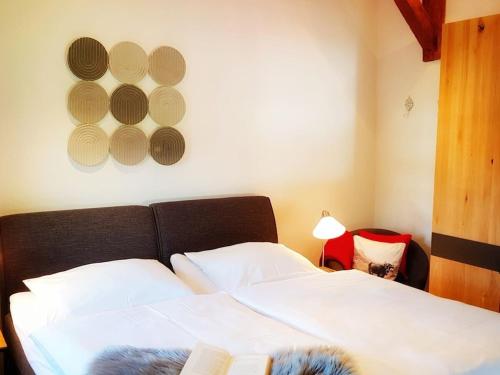 Postel nebo postele na pokoji v ubytování 4 in the Linder holiday home