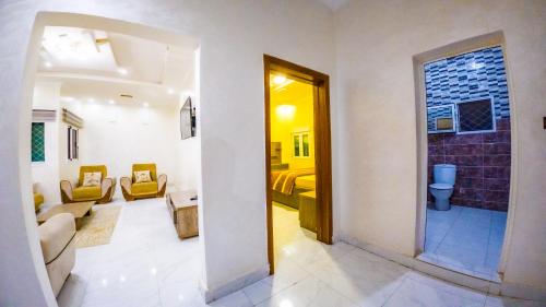 Koupelna v ubytování Appartements hôteliers Hayat