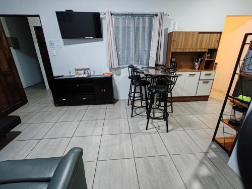 Kuchyň nebo kuchyňský kout v ubytování Schultz Apartamento