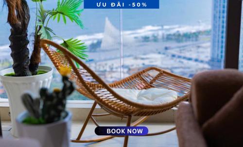 Posezení v ubytování Sea Blooming - The Sóng Vũng Tàu - Gần Biển, Miễn Phí Hồ Bơi, Sauna, Gym