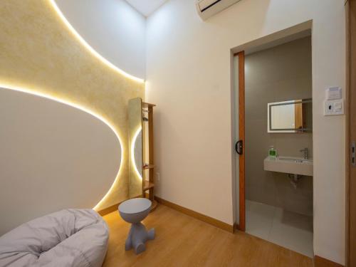 Et badeværelse på Bali homestay