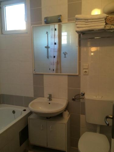 Koupelna v ubytování Apartmani Smiljana