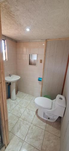 Ένα μπάνιο στο CABAÑA Willy's country club Cauquenes