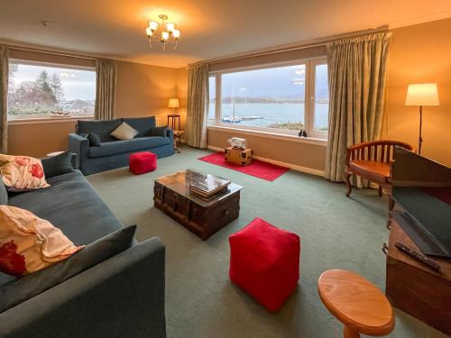 Posezení v ubytování Creag Bheag