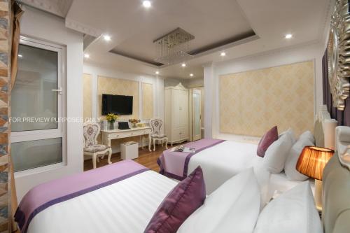 Μια τηλεόραση ή/και κέντρο ψυχαγωγίας στο Hanoi Silk Classy Hotel & Travel