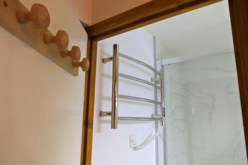 Et badeværelse på Studio au pied des pistes - Vue montagne