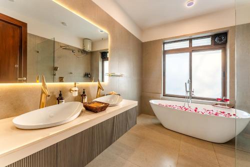 Et badeværelse på Casa Del Mundo