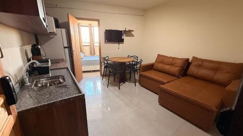 Køkken eller tekøkken på Flamingo Pé na areia - Centro/Guaratuba