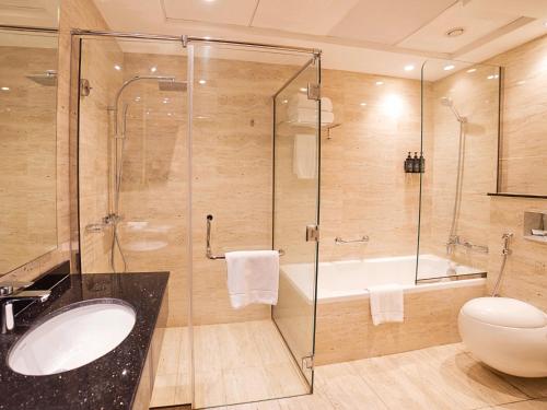 Koupelna v ubytování Asma Hotel Al Barsha