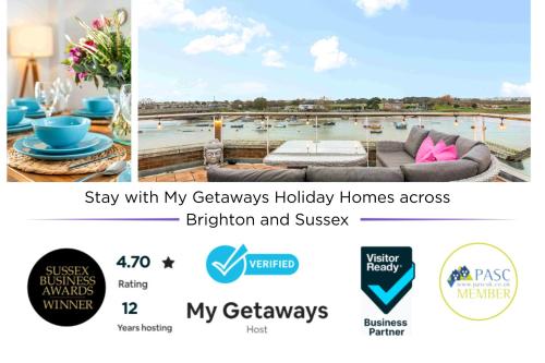 Billede fra billedgalleriet på River Heights With Views Parking By My Getaways i Shoreham-by-Sea