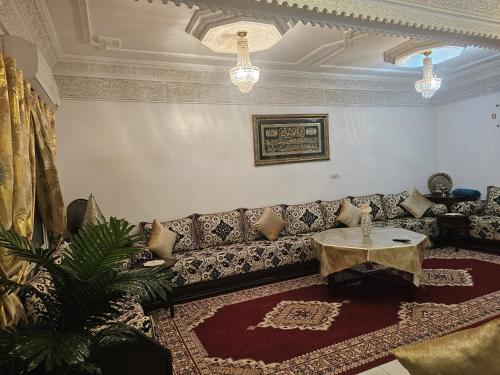 Χώρος καθιστικού στο Marrakech héberg