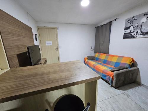 Et opholdsområde på M 446 Apartamento mobiliado com vaga de garagem