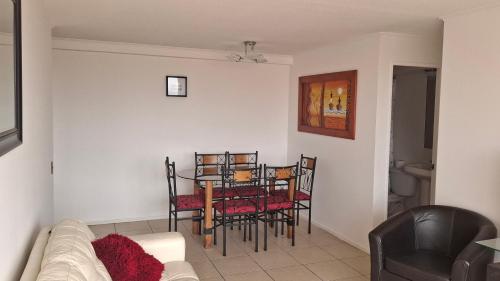 Et opholdsområde på Departamento Amoblado