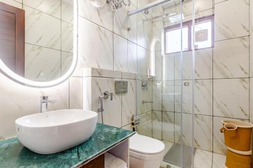 Koupelna v ubytování The Himalayan Residency