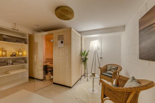 Et opholdsområde på Jolie's Cottage