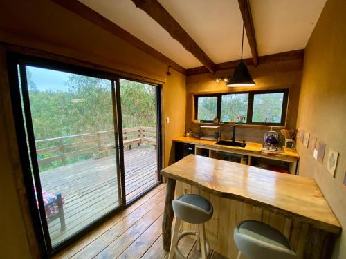 Køkken eller tekøkken på Mankay House, Cobquecura