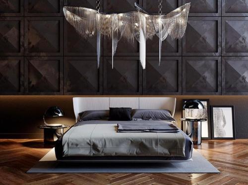 Rúm í herbergi á Apartment Near Marriot