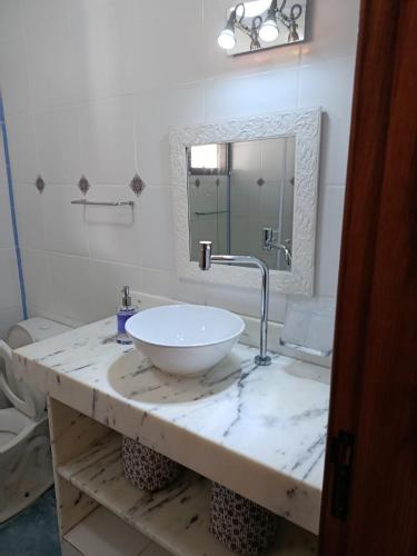 Koupelna v ubytování Casa Manacá