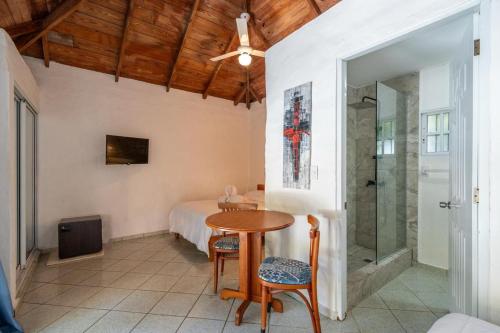 Koupelna v ubytování Hotel el kaoba