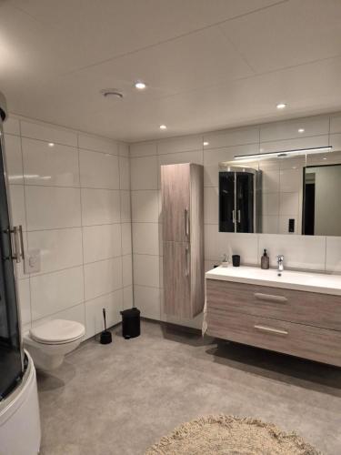 Et badeværelse på Senja Laukhella