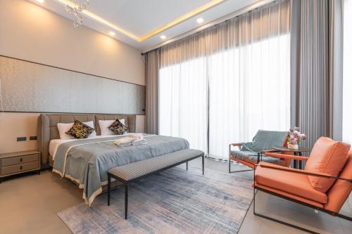 En eller flere senge i et værelse på ThaiHomeLuxury6B villa walkingst