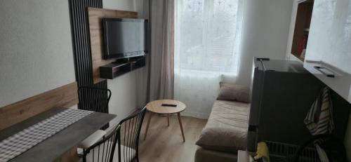 TV a/nebo společenská místnost v ubytování TESLA 132 Apartment 9