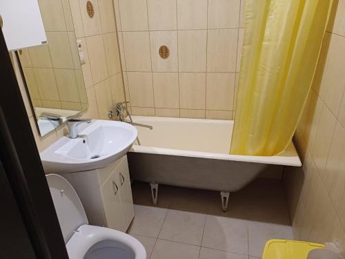 Koupelna v ubytování Up!House