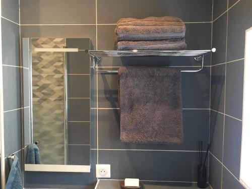 Et badeværelse på Malakoff Petit Montrouge Beau Studio