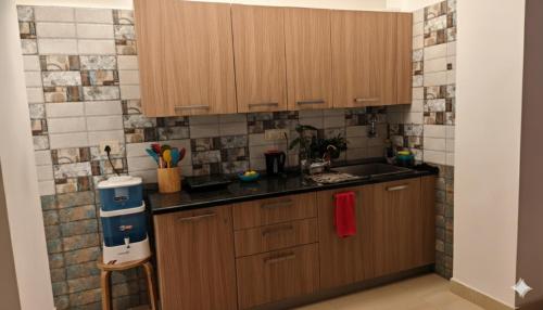 Küche/Küchenzeile in der Unterkunft MalangFehmi Goa Escape