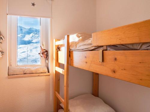 Postel nebo postele na pokoji v ubytování Appartement ski aux pieds Val Thorens - 6 pers, central et pratique - FR-1-637-92