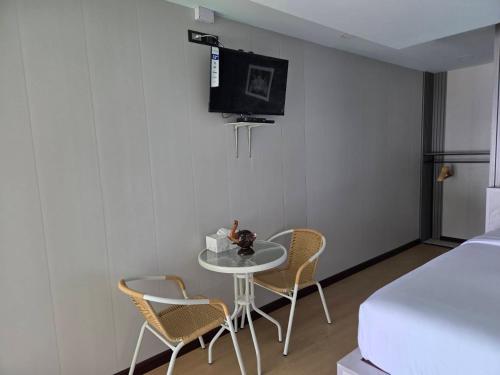 TV a/nebo společenská místnost v ubytování Mong DOO SEA HOME