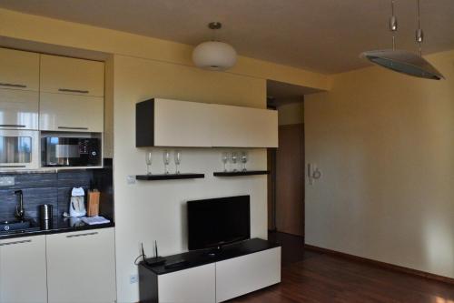 Dapur atau dapur kecil di Apartments Piknik